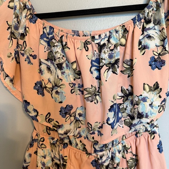 Altar’s State Floral Off-Shoulder Women’s Romper Size Medium - Picture 6 of 7